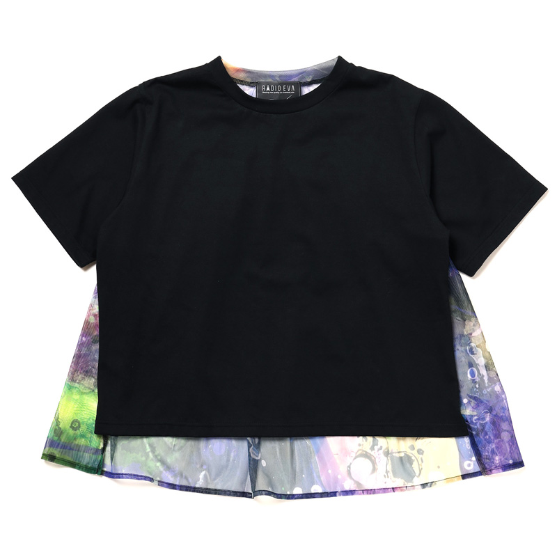 RADIO EVA A093 EVANGELION Graffiti Sheer Shirt by Cigarette-burns/BLACK(EVA-01)