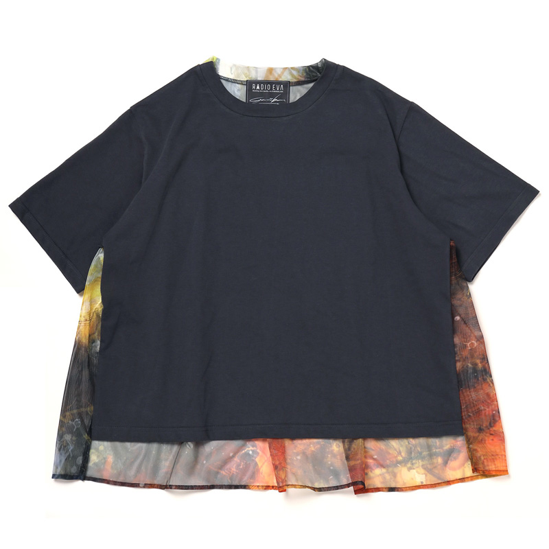 RADIO EVA A093 EVANGELION Graffiti Sheer Shirt by Cigarette-burns/GRAY(EVA-00)