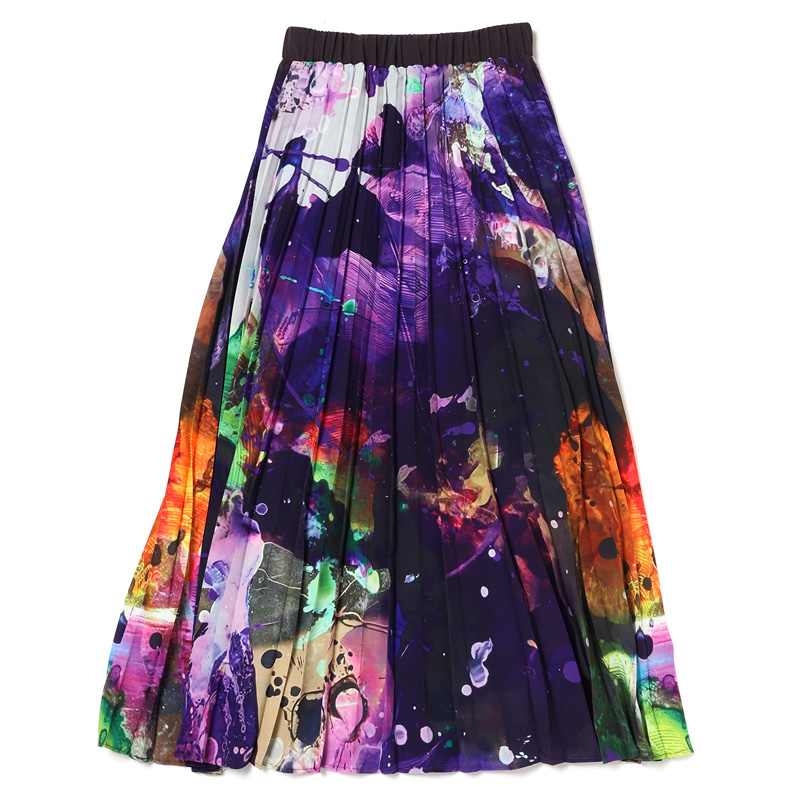RADIO EVA A094 EVANGELION Graffiti Pleated Skirt by Cigarette-burns/PURPLE(EVA-01)