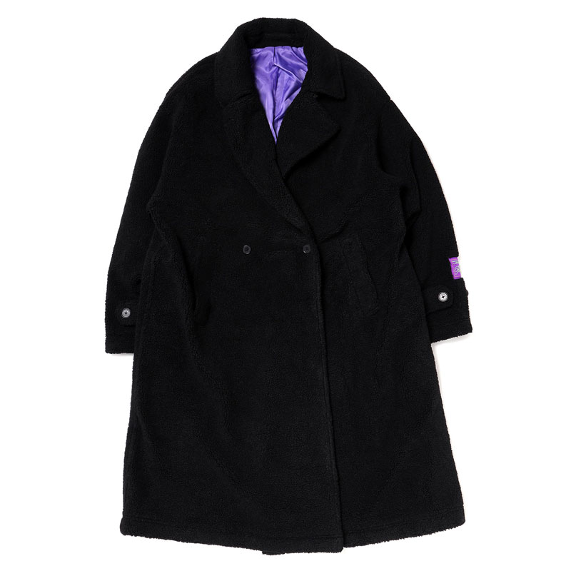 RADIO EVA A146 EVANGELION BOA CHESTERFIELD COAT/BLACK