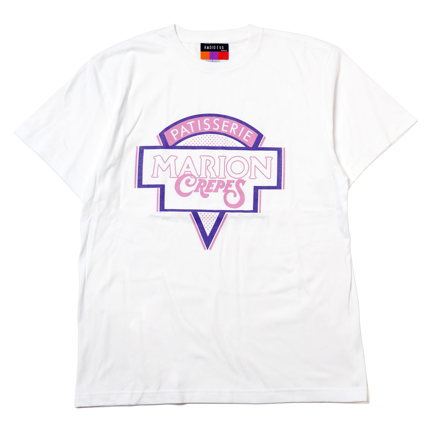 RADIO EVA A179 EVANGELION×MARION CREPES T-Shirt/WHITE（EVA-02）(M