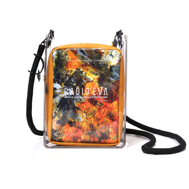 RADIO EVA A178 RADIO EVA PVC Tote Bag/YELLOW(Cigarette-burns)