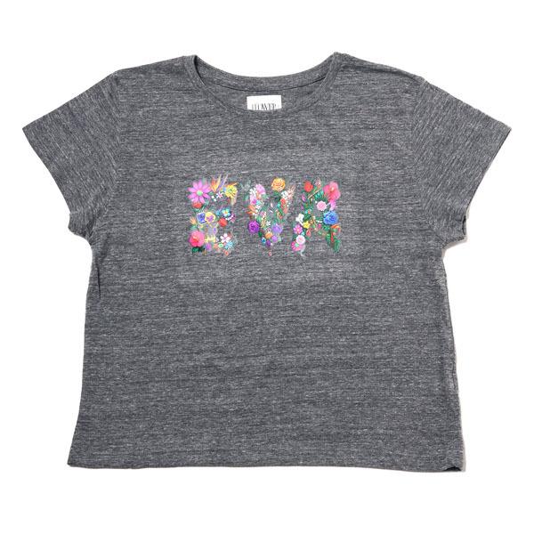 RADIO EVA 821 EVA-01 Flower Embroidery T-Shirt BLACK EDITION