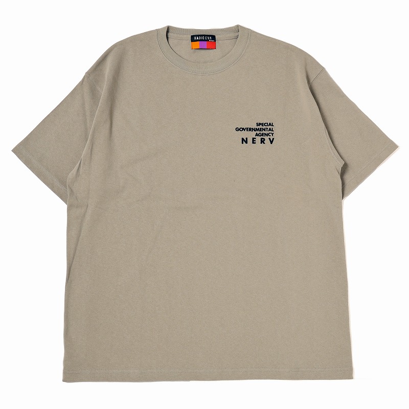 RADIO EVA A130 NERV Embroidery T-Shirt/STONE GREEN(M STONE GREEN): ファッション |  EVANGELION STORE オンライン