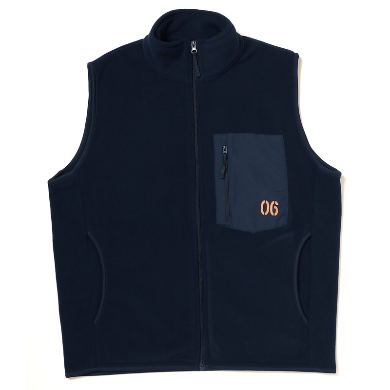 RADIO EVA A249 EVANGELION Microfleece Numbering Vest /NAVY