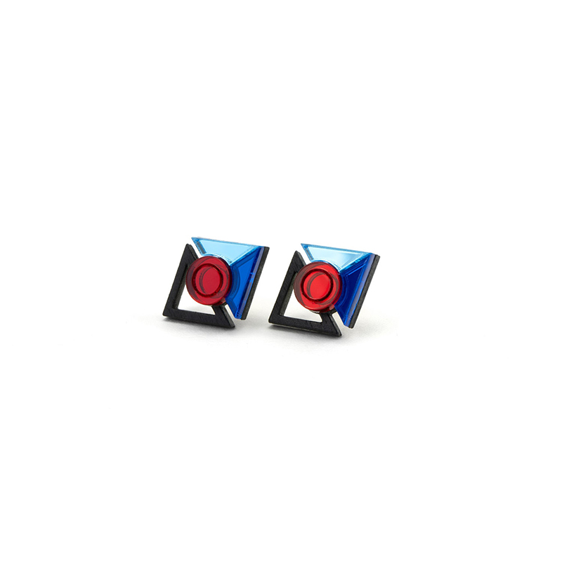 【RADIO EVA"THE 30"】C027 RAMIEL STUDS by MYSTIC FORMS/Iceblue-Blue-Red