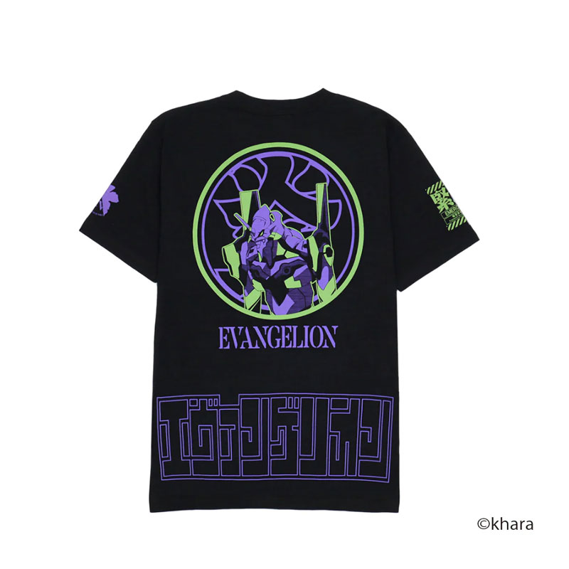 【EVANGELION×火消魂】 T-Shirt/BLACK(初号機)