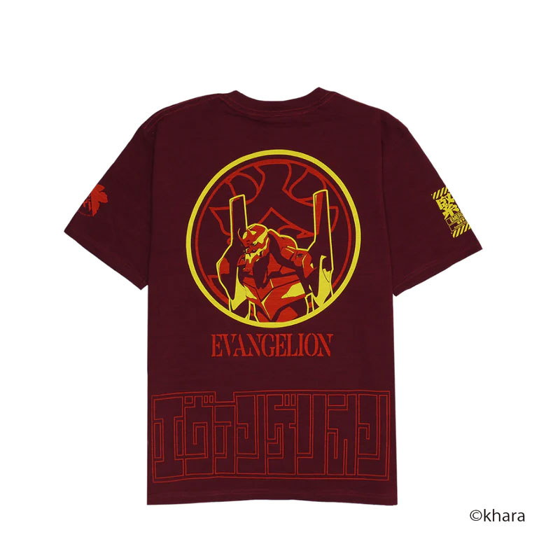 EVANGELION×火消魂】 T-Shirt/NAVY（零号機）(S NAVY（零号機