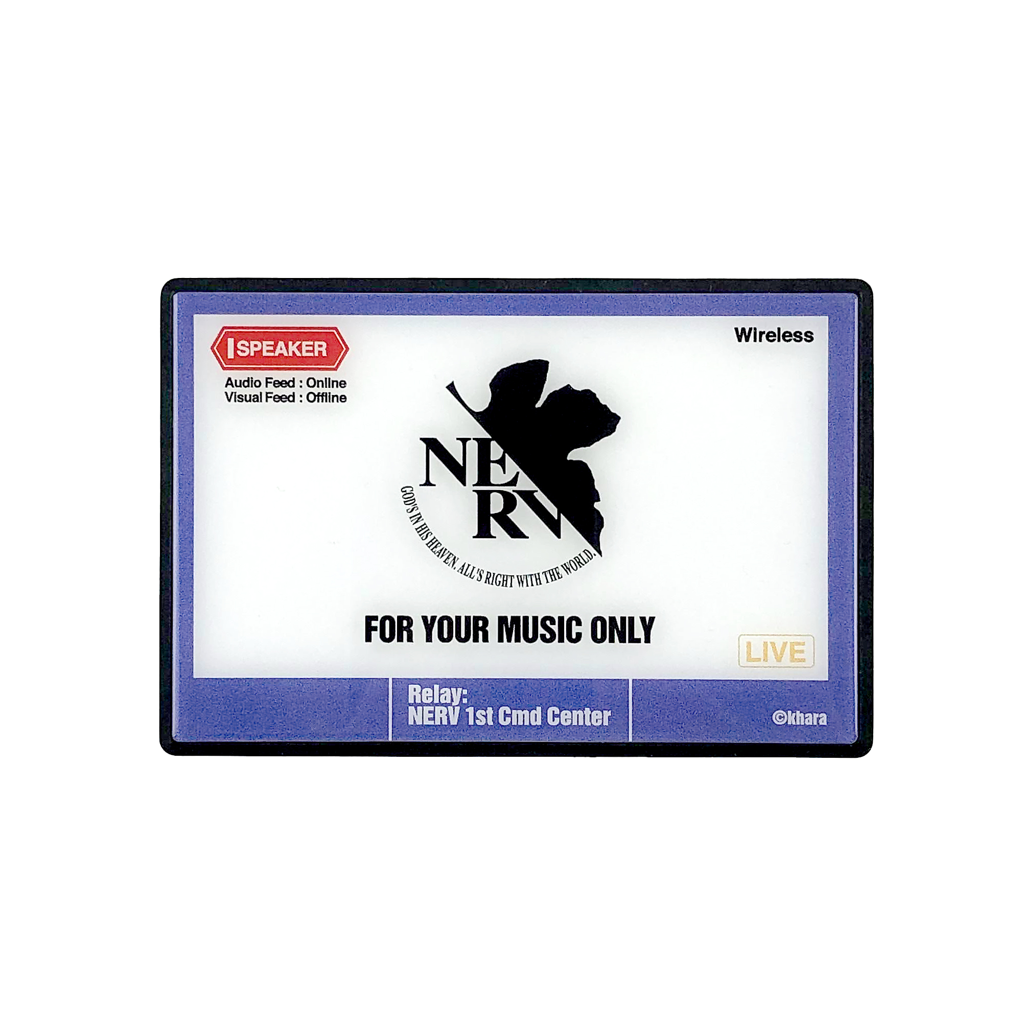 EVA STOREオリジナル ガラスワイヤレススピーカー/NERV