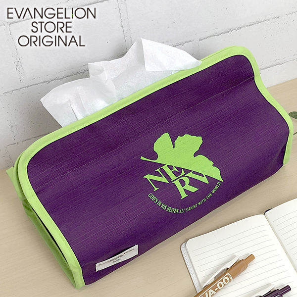 EVA STOREオリジナル ティッシュボックスカバー/NERV(パープル)