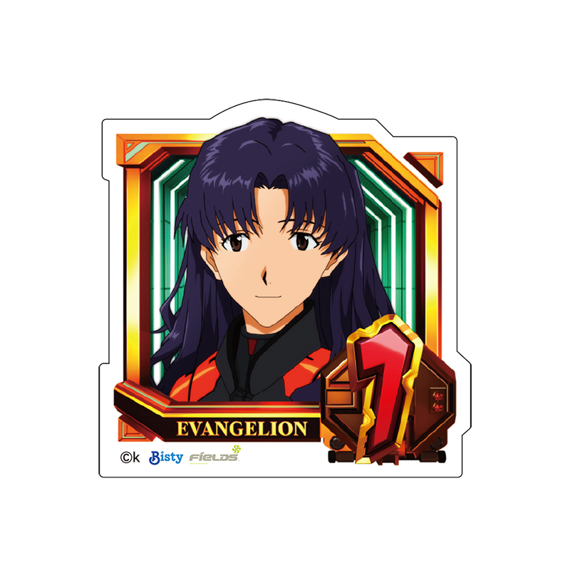 【ぱちんこ シン・エヴァンゲリオン】ダイカットステッカー/通常図柄(1・葛城ミサト)(ムービック)