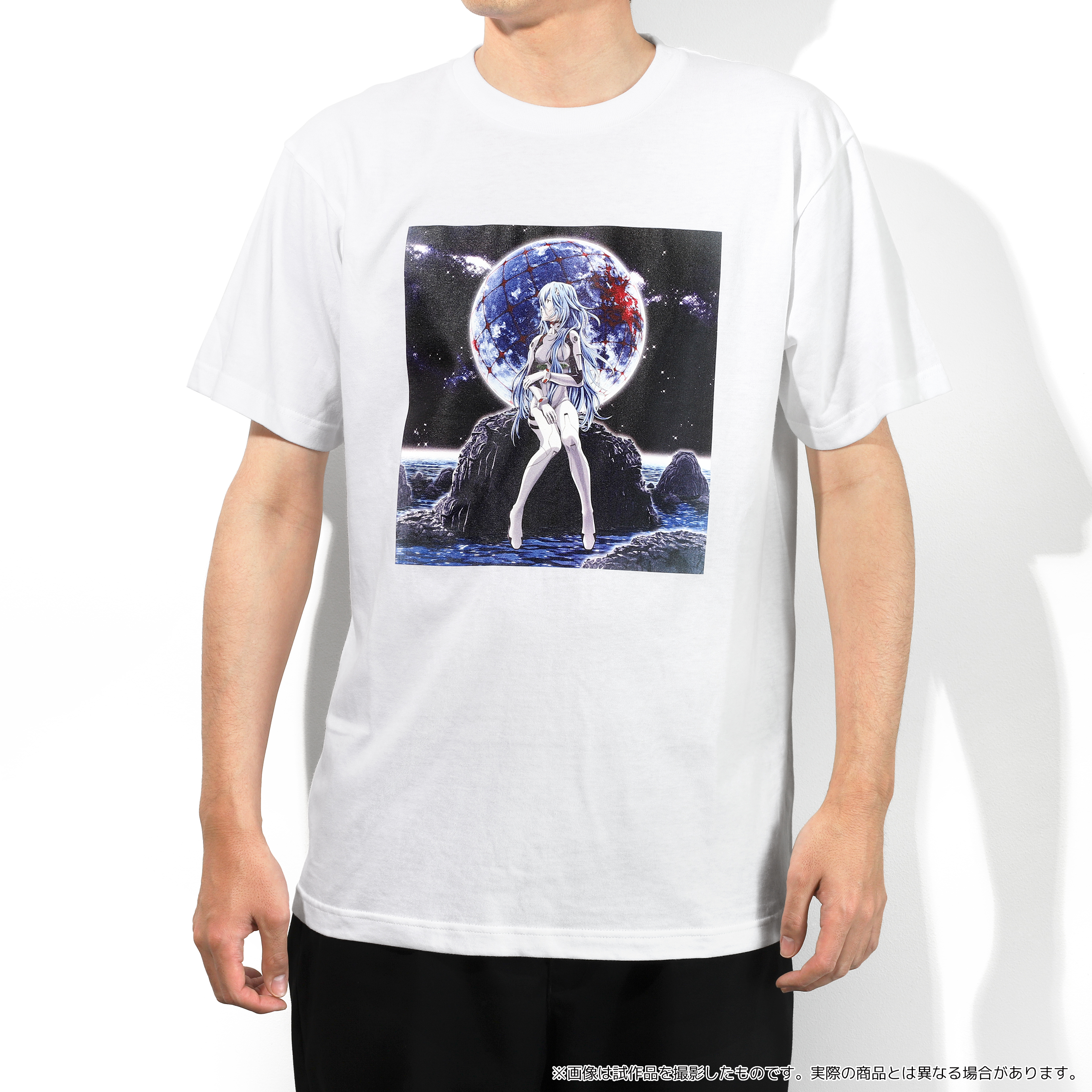 【ぱちんこ シン・エヴァンゲリオン】Tシャツ/綾波レイ(ロングヘア)(白、フリーサイズ)(ムービック)