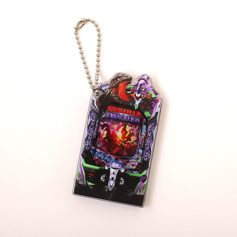 【Pゴジラ対エヴァンゲリオンセカンドインパクトG】アクリルブロックキーホルダー(ムービック)