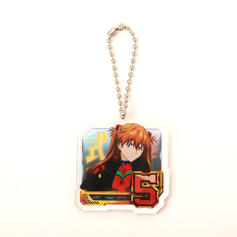 【Pゴジラ対エヴァンゲリオンセカンドインパクトG】アクリルキーホルダー/通常図柄(5・式波・アスカ・ラングレー)(ムービック)