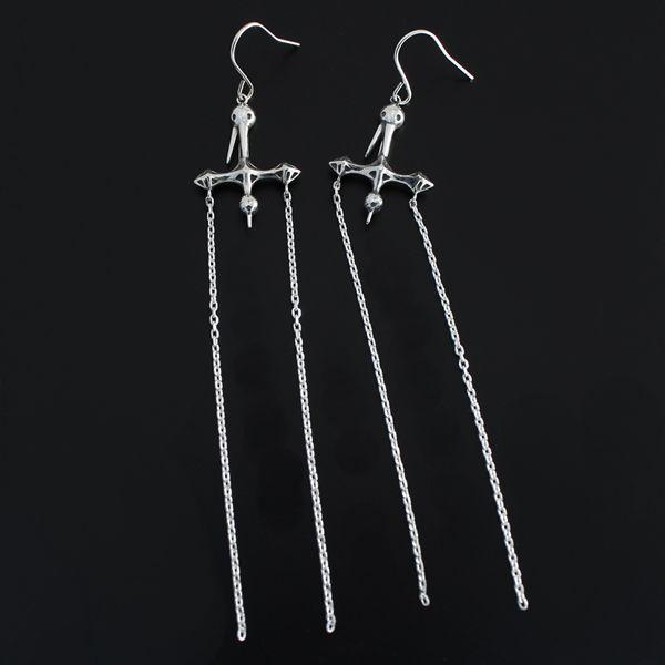 【受注生産品】EVA×花唐草 collaboration SILVER 第7の使徒ピアス(左右セット)