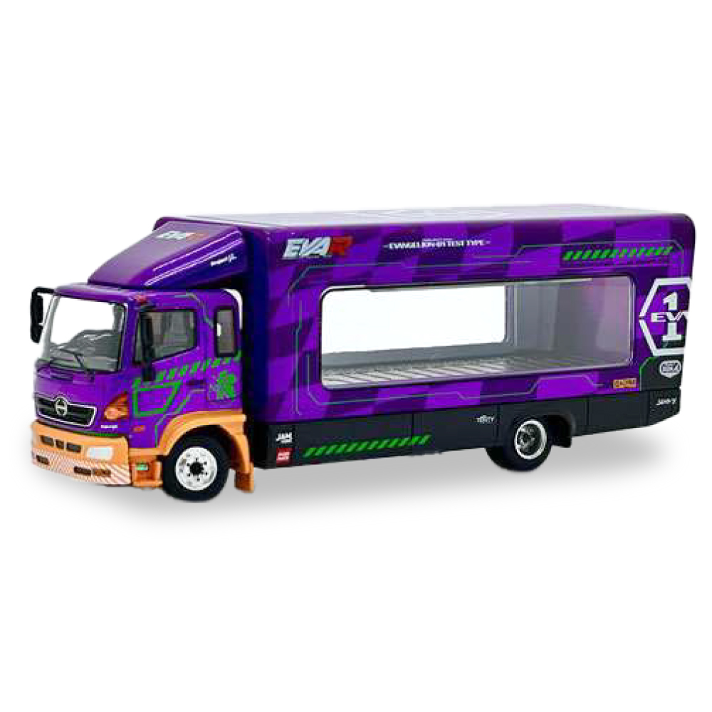 エヴァレーシング 1/64ミニカー EVA RACING TRANS PORTER HINO 500/EVA