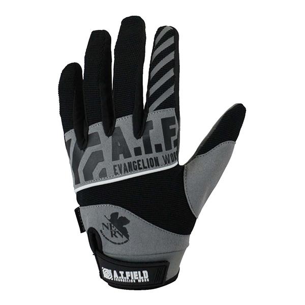 【ワークブランドA.T.FIELD】エヴァンゲリオンメカニックグローブ/NERVブラック&グレー(マツキ)