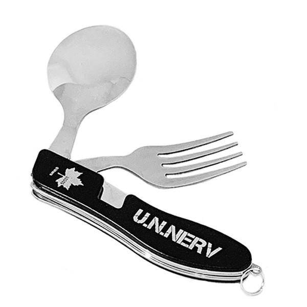 EVA&LOGOS U.N.NERV野営装備品一体型分離式スプーン&フォークセット