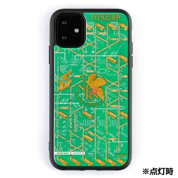 FLASH NERV 基板アート iPhone11ケース/緑(電子技販)