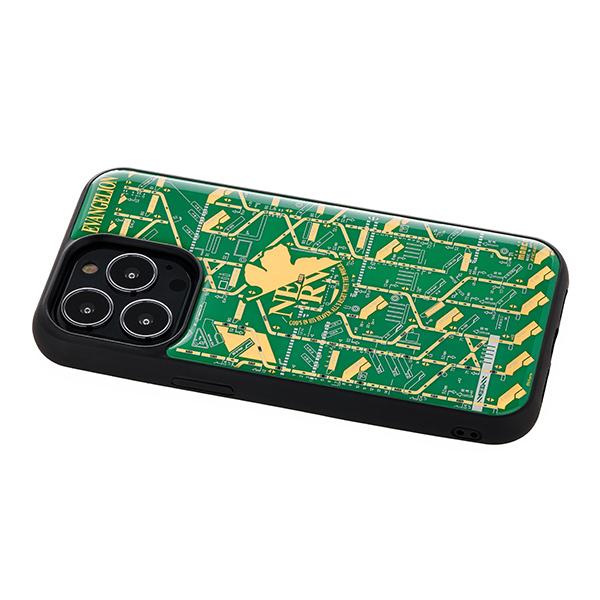 FLASH NERV 基板アートiPhone 13Pro ケース/緑(電子技販)