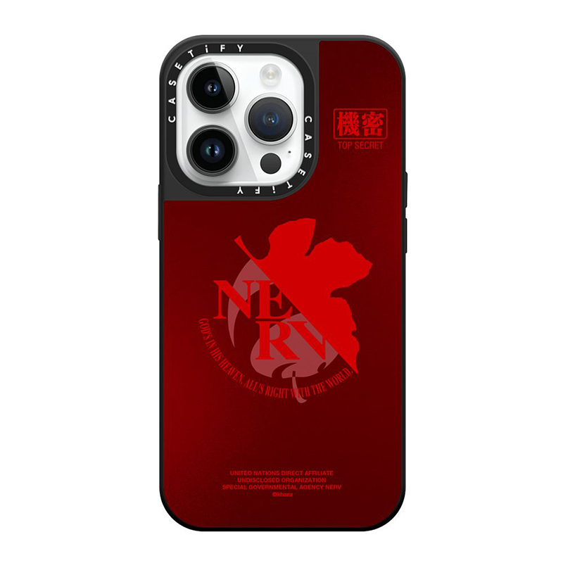 CASETiFYxEVA】NERV Logo MagSafe 対応ミラーケース（赤）/iPhone 13 