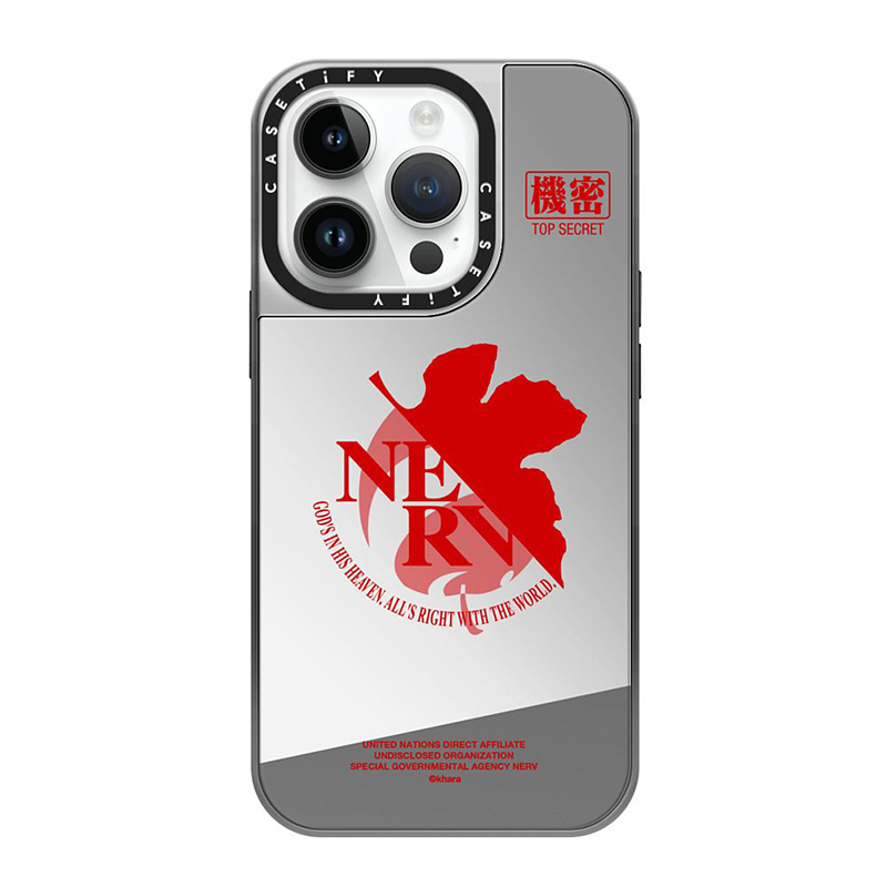 CASETiFYxEVA】NERV Logo MagSafe 対応ミラーケース（シルバー